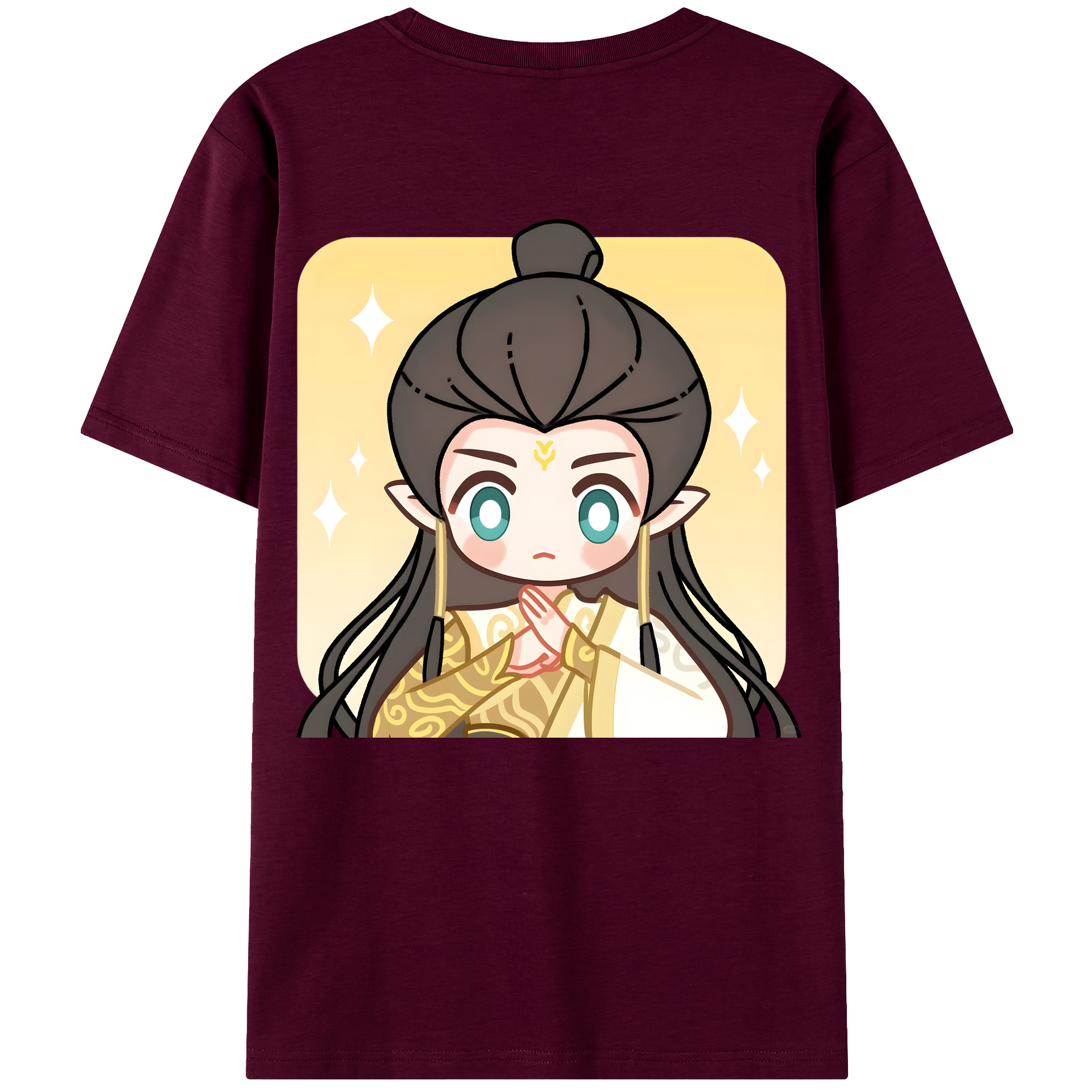 （画像用） Ne Zha 2 ナタ 魔童の大暴れ レディース半袖Tシャツ(バックプリント)